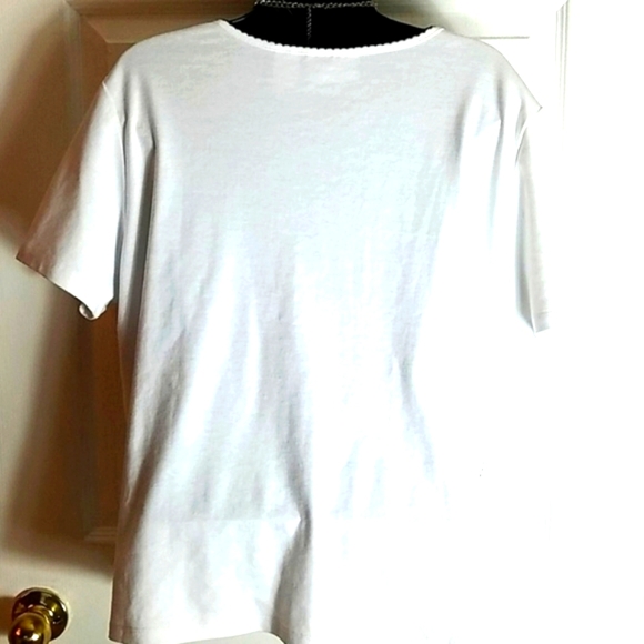 Alfred Dunner, black and white top, size M - Picture 2 of 7